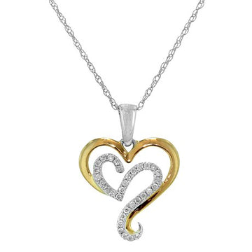 .15 CTTW SHH HEART PENDANT